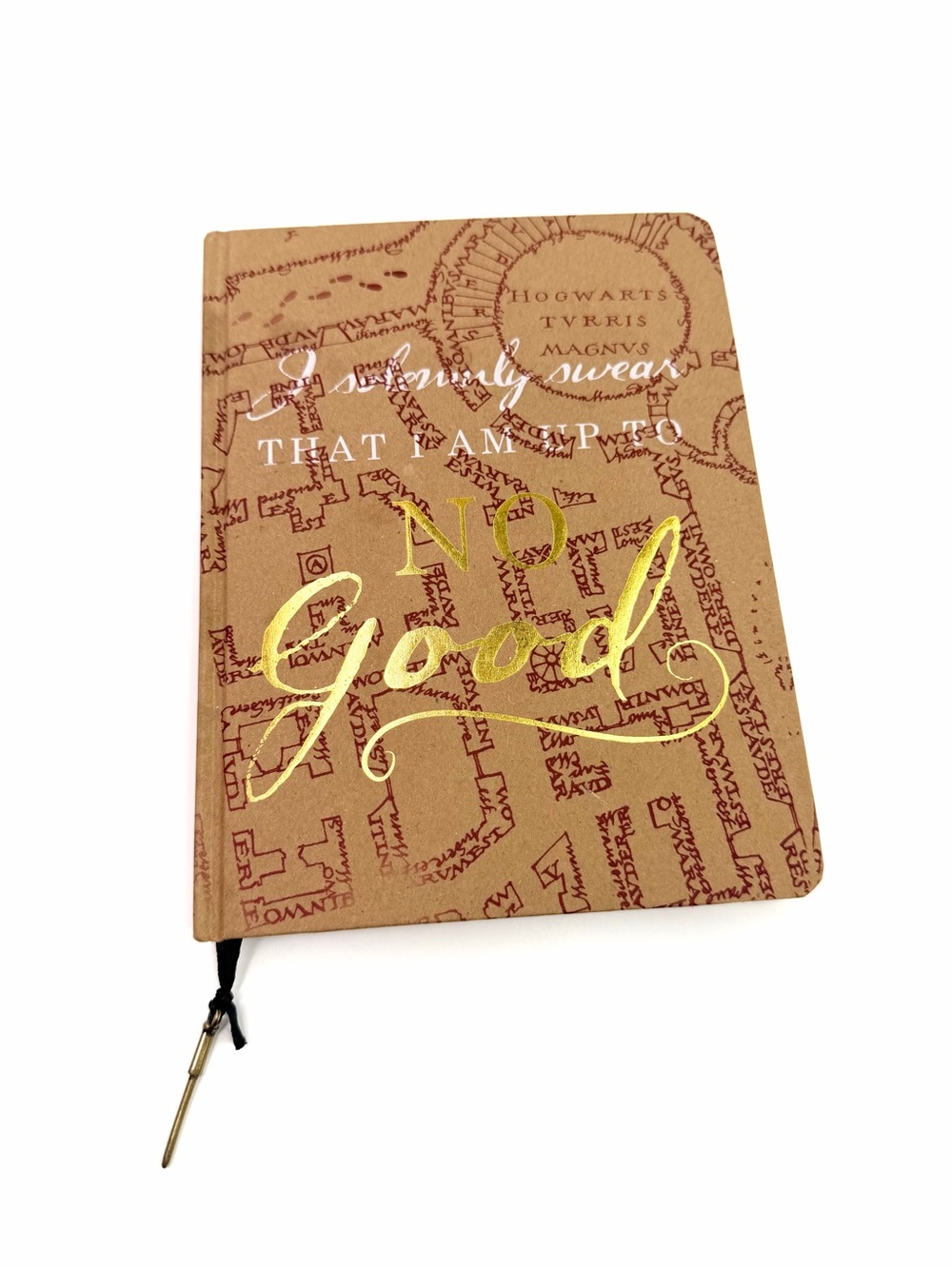 Harry Potter Marauders Map Lined Notebook Wand Charm Journal